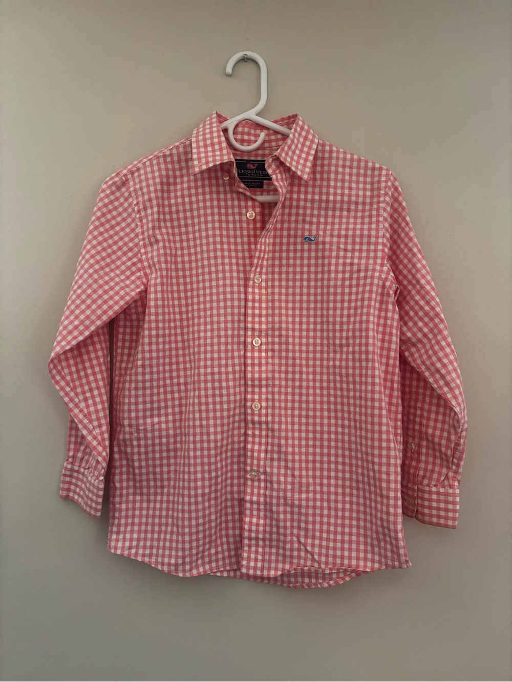 Vineyard Vines Pink & White Gingham Button-Down Shirt